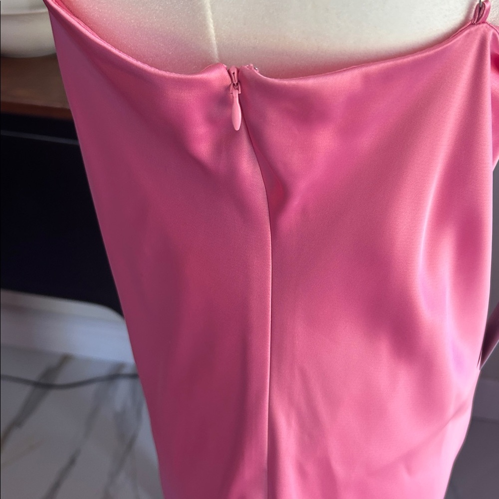 ANTONIO MELANI Pink Maxi Dress with Floral Detail - Picture 10 of 11